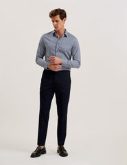 Men LACEBY - Geometric Print Long Sleeve Slim Shirt - Ted Baker
