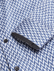 Men LACEBY - Geometric Print Long Sleeve Slim Shirt - Ted Baker