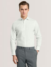 Men NANTUCKET Geo Texture Stretch Cotton Slim Fit Shirt - Ted Baker