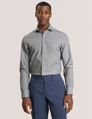 Men NANTUCKET Dobby Stretch Cotton Slim Fit Shirt - Ted Baker