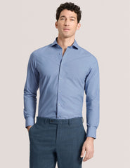 Men NANTUCKET Dobby Stretch Cotton Slim Fit Shirt - Ted Baker