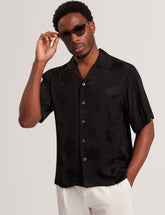 Men THOVAN Textured Floral Relaxed Short Sleeve Shirt - Ted Baker