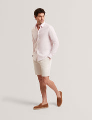 Men PRYNN Linen Cotton Woven Long Sleeve Shirt - Ted Baker