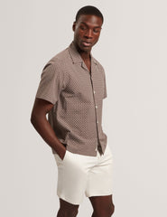 Men MERRIK Relaxed Geo Stitch Short Sleeve Shirt - Ted Baker