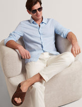 Men PRYNN Linen Cotton Woven Long Sleeve Shirt - Ted Baker