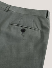 Men ROGERLYS - Slim Fit Sage Green Wool Suit Pants - Ted Baker
