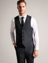 Men CORE WAISTCOAT - Grey - Ted Baker