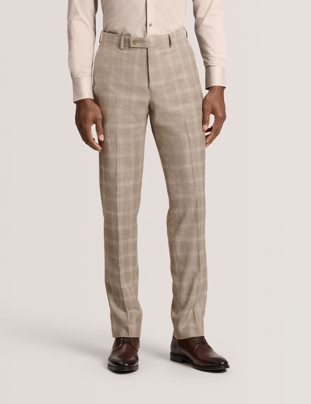 Men WINTER-CHECK Tonal Check Modern Fit Suit Pants - Ted Baker