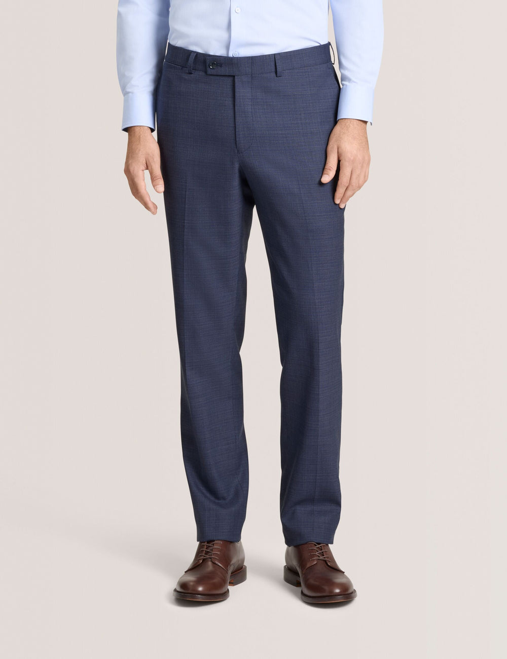 Men WINTER Textured Modern Fit Wool Suit Pants - Ted Baker