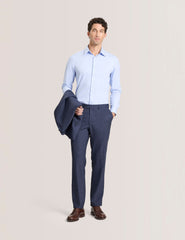 Men WINTER Textured Modern Fit Wool Suit Pants - Ted Baker