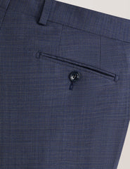 Men WINTER Textured Modern Fit Wool Suit Pants - Ted Baker