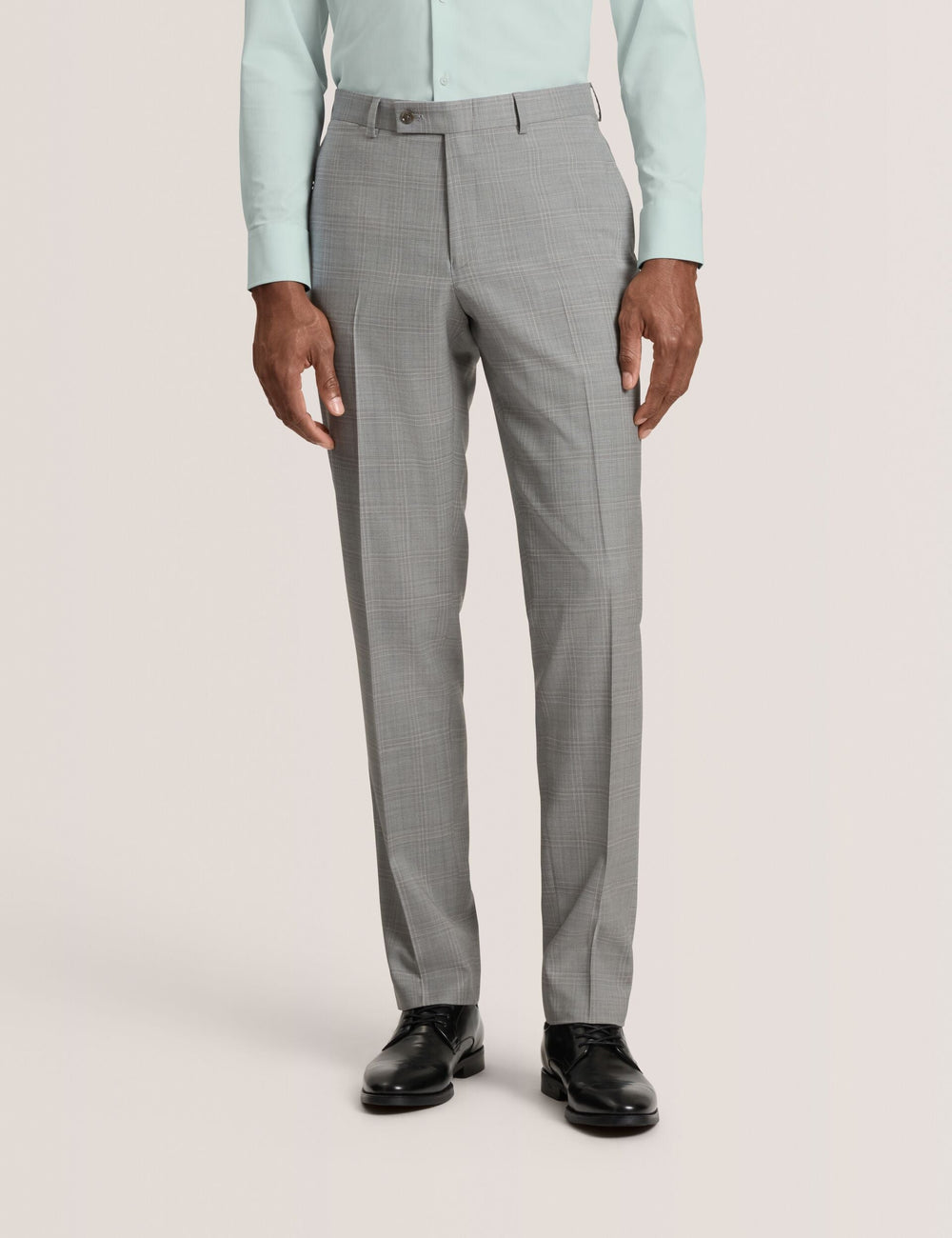 Men WINTER Soft Check Wool Modern Fit Suit Pants - Ted Baker