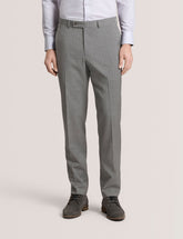 Men WINTER-STRIPE Striped Wool Modern Fit Suit Pants - Ted Baker