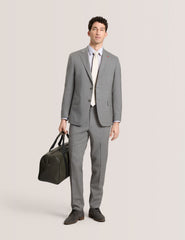 Men WINTER-STRIPE Striped Wool Modern Fit Suit Pants - Ted Baker