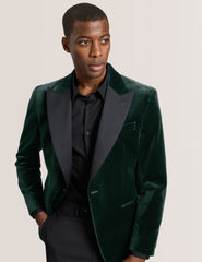 Men WEBSTER Velvet Single Breasted Tuxedo Jacket - Ted Baker