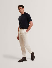 Men TORRENT Wool Blend Ribbed Raglan Polo Shirt - Ted Baker