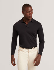 Men IGNAC Soft Touch Jersey Long Sleeve Polo - Ted Baker