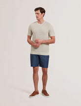 Men LAIN - Short Sleeve Textured T-Shirt - Ted Baker