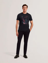 Men FETHER - Graphic Print Crew Neck Cotton T-Shirt - Ted Baker