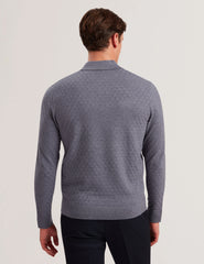 Men MORAR - T Knit Long Sleeve Polo Top - Ted Baker