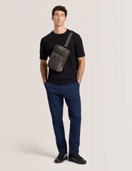 Men MODERN VISCOSE BLEND CREW - Black - Ted Baker