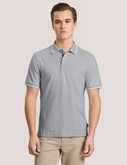 Men TEXTURE POLO - Button Up Polo - Ted Baker