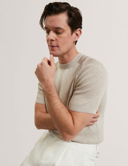 Men|Sale TORRENT - Wool Blend Ribbed Raglan Polo Shirt - Ted Baker