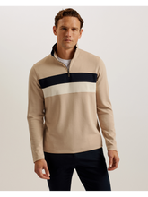 Men Veller - Long Sleeve Regular Fit Half Zip - Ted Baker
