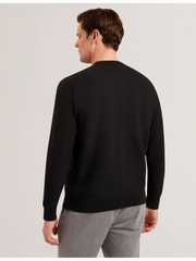 Men JAMALS - Herringbone Knit Crew Neck Sweater - Ted Baker