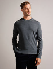 Men CARNBY - Pure Wool Crew Neck Jumper - Ted Baker