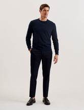 Men LOUNG - Textured T Knit Crew Neck Jumper - Ted Baker