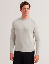 Men GLANT - Cashmere Cable Detail Crew Neck Jumper - Ted Baker