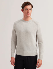 Men GLANT - Cashmere Cable Detail Crew Neck Jumper - Ted Baker