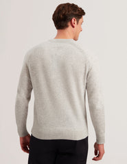 Men GLANT - Cashmere Cable Detail Crew Neck Jumper - Ted Baker