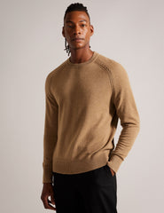 Men GLANT - Cashmere Cable Detail Crew Neck Jumper - Ted Baker