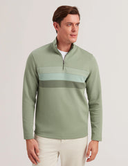 Men LONGMAN - Ombre Stripe Half-Zip Sweatshirt - Ted Baker