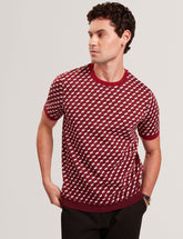 Sale ARDYN Geometric Jacquard Knit T-Shirt - Ted Baker