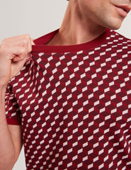 Sale ARDYN Geometric Jacquard Knit T-Shirt - Ted Baker