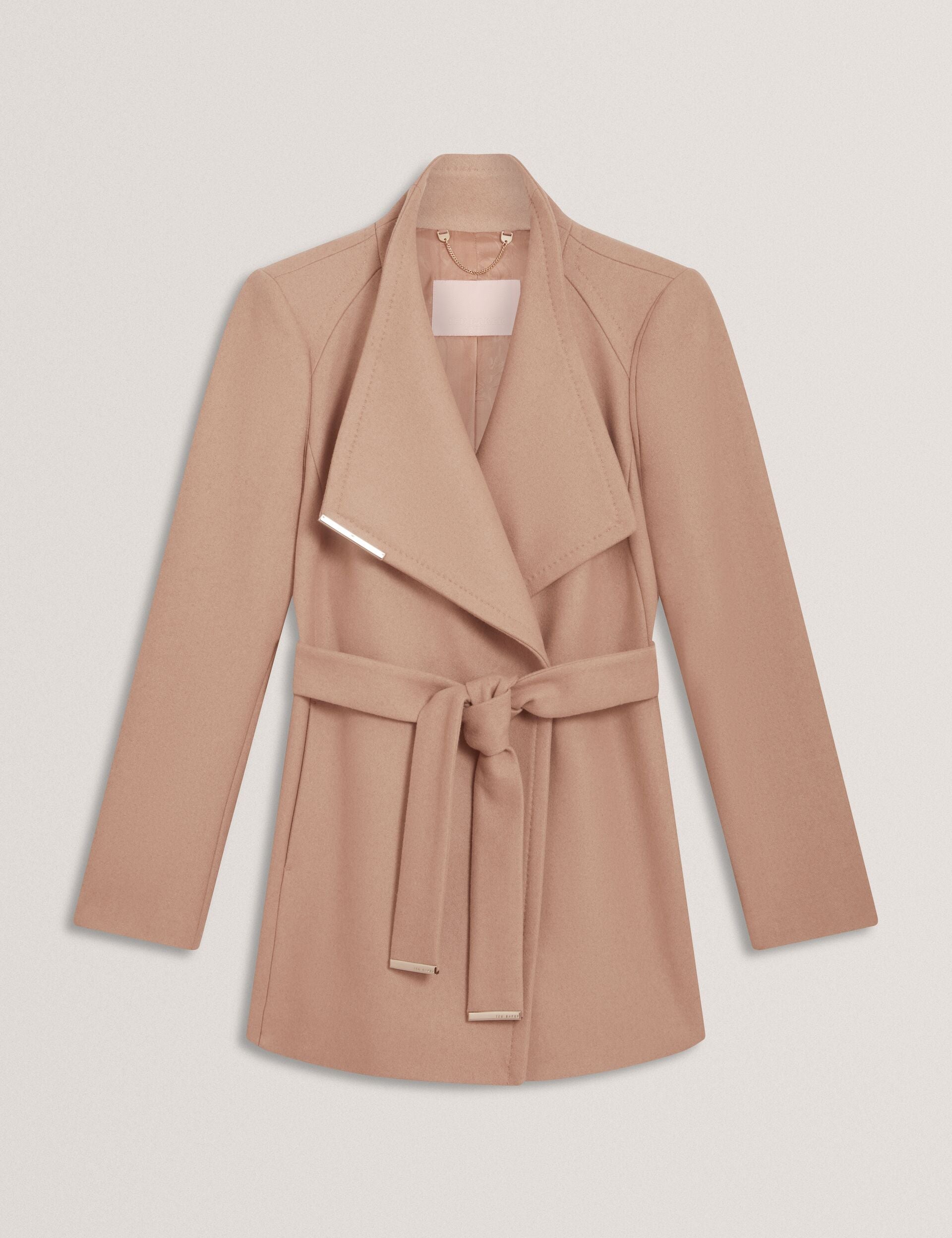 Women|Sale ROSESS Short Belted Wool Wrap Coat - Ted Baker