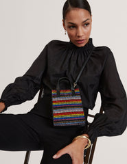 Women PRIDEZ - Striped Mini Imitation Icon Bag - Ted Baker