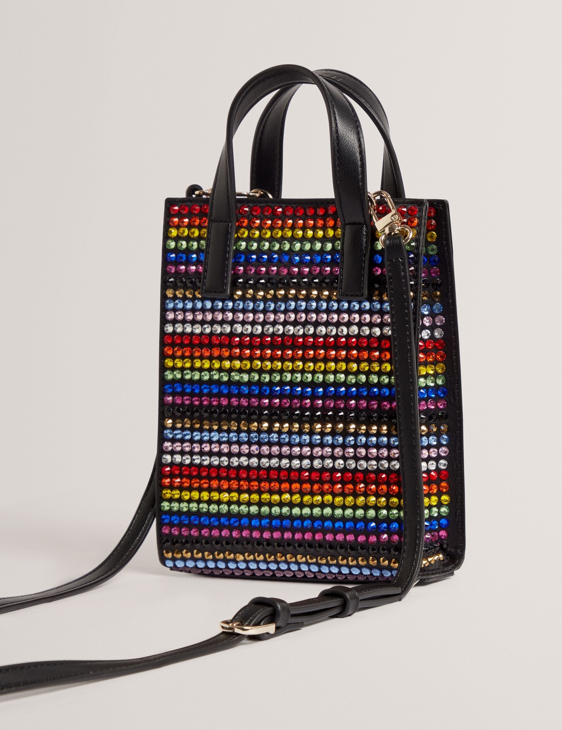 Women PRIDEZ - Striped Mini Imitation Icon Bag - Ted Baker