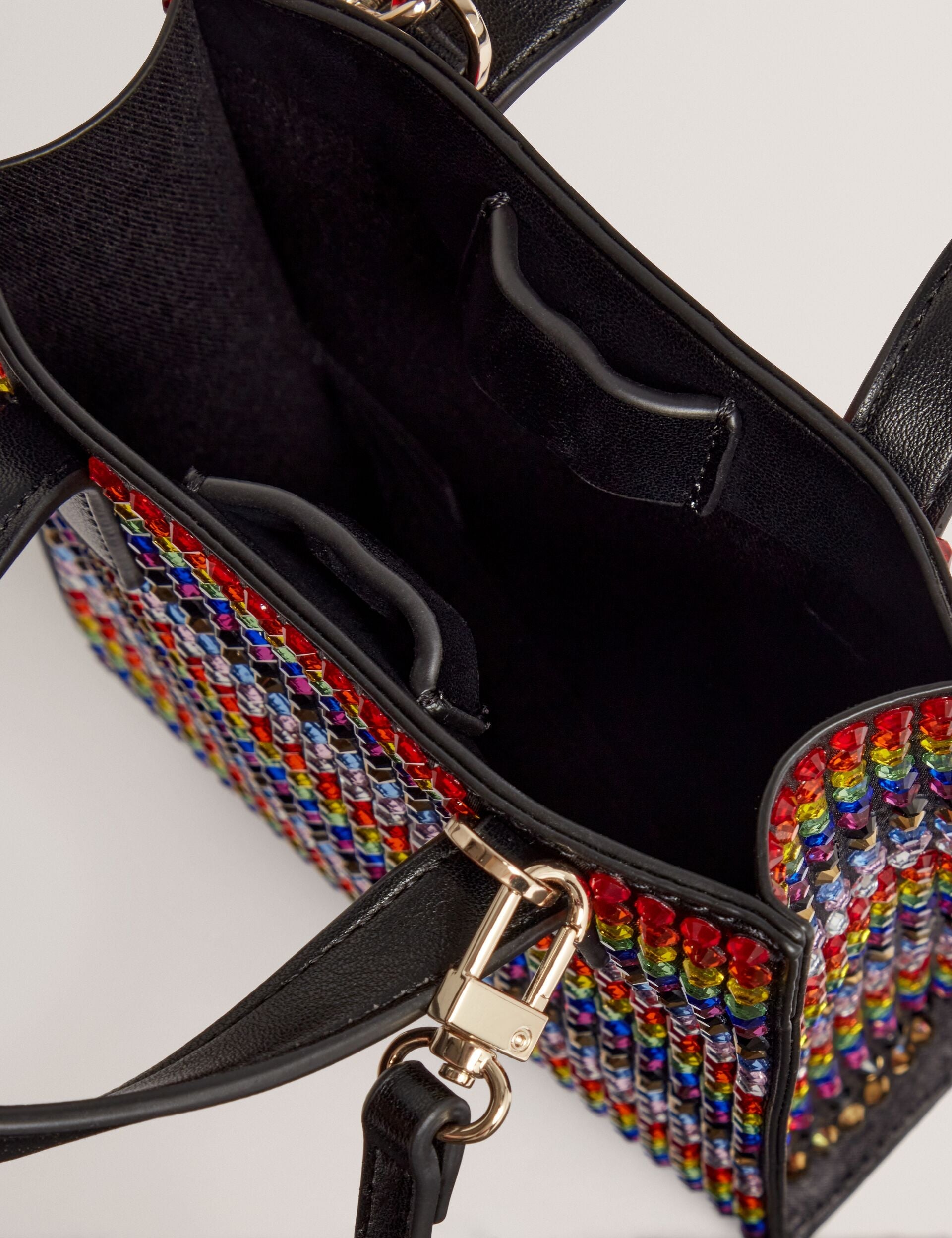 Women PRIDEZ - Striped Mini Imitation Icon Bag - Ted Baker