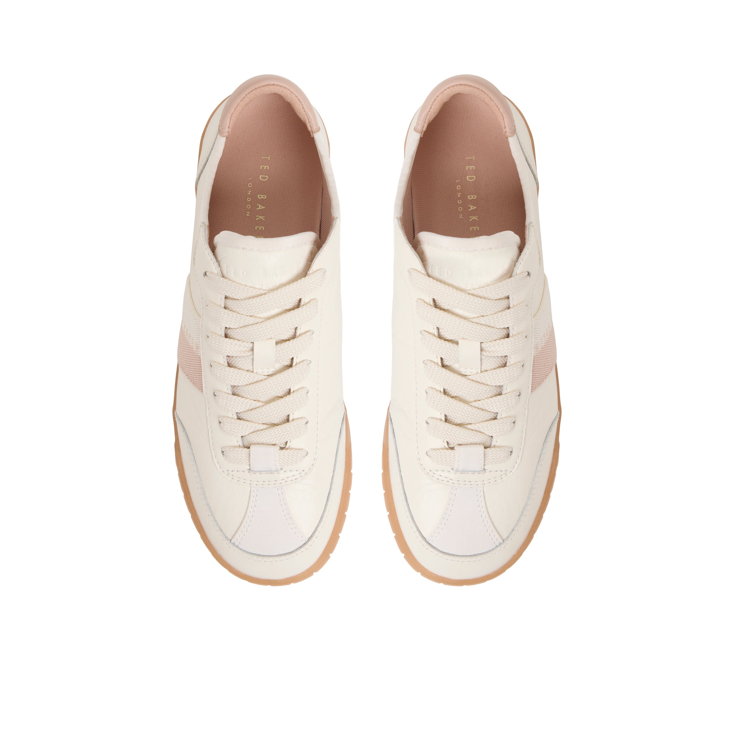 Women BEA Logo Stripe Leather Sneakers - Ted Baker