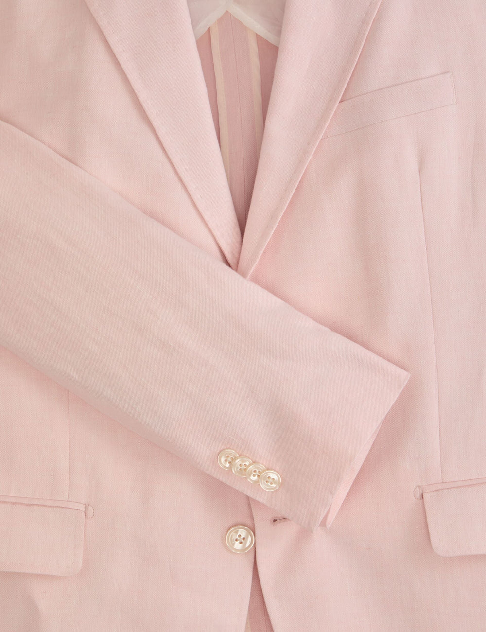 Men WINFRED - Single Breasted Two Button Notch Flat Front Linen Suit Jacket - Ted Baker