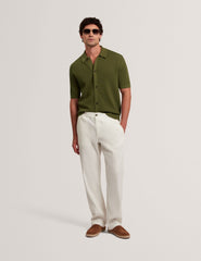 Men DOMATI Diamond Crochet Knit Short Sleeve Shirt - Ted Baker
