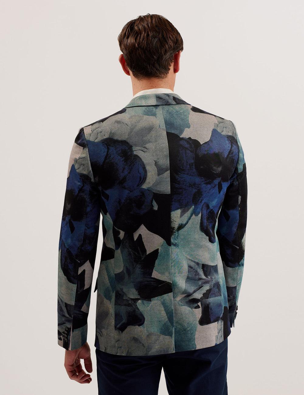 Men WALKERJ - Printed Floral Pique Jersey Blazer - Ted Baker
