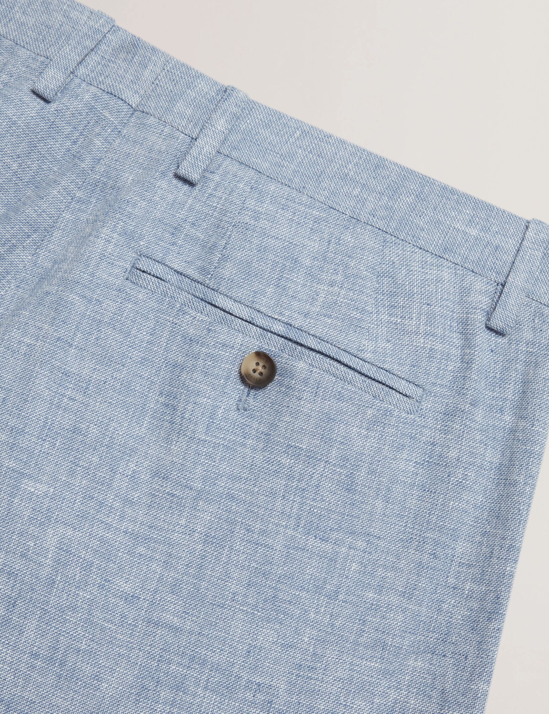 Men GIVRANT Tailored Linen Blend Slim Fit Pants - Ted Baker