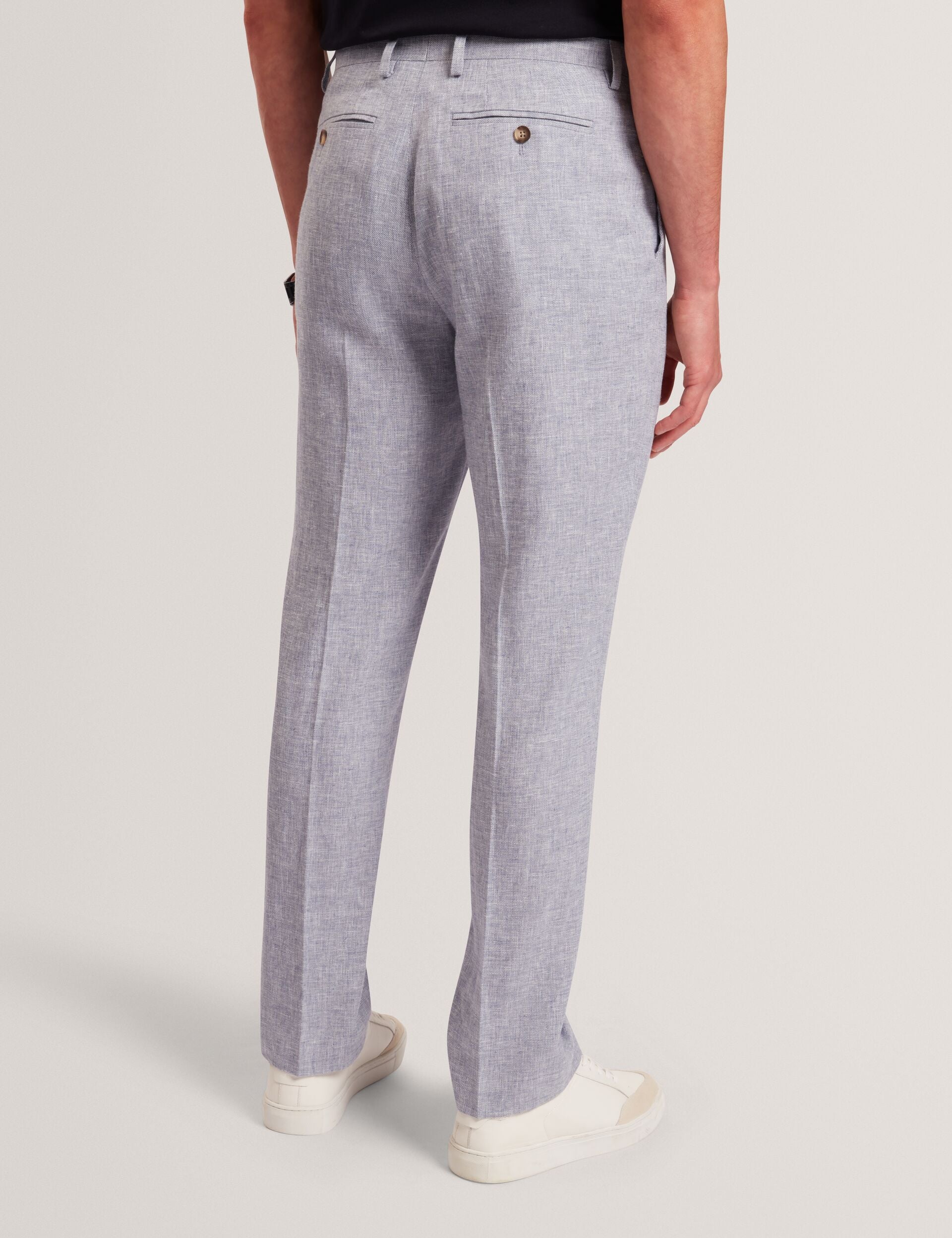 Men GIVRANT Tailored Linen Blend Slim Fit Pants - Ted Baker