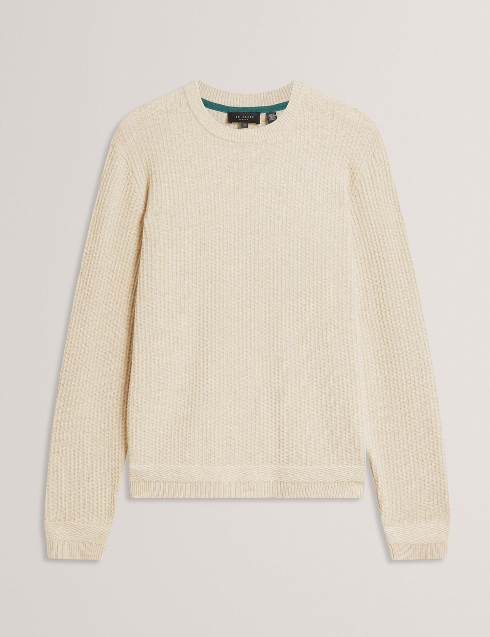 Men|Sale LEOCADI Herringbone Trim Textured Knit Sweater - Ted Baker