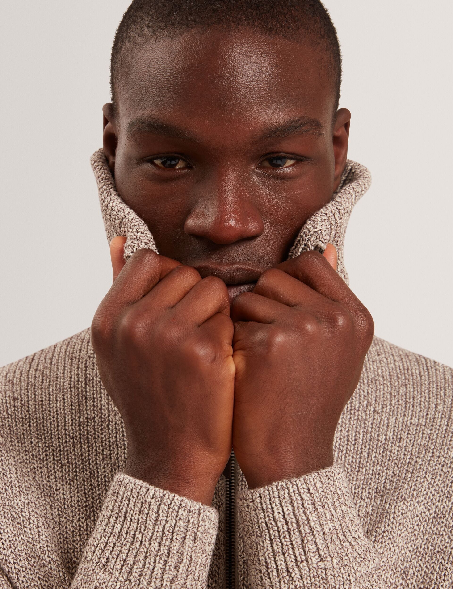 Men|Sale VARINK Twisted Yarn Knit Zip-Through Jumper - Ted Baker